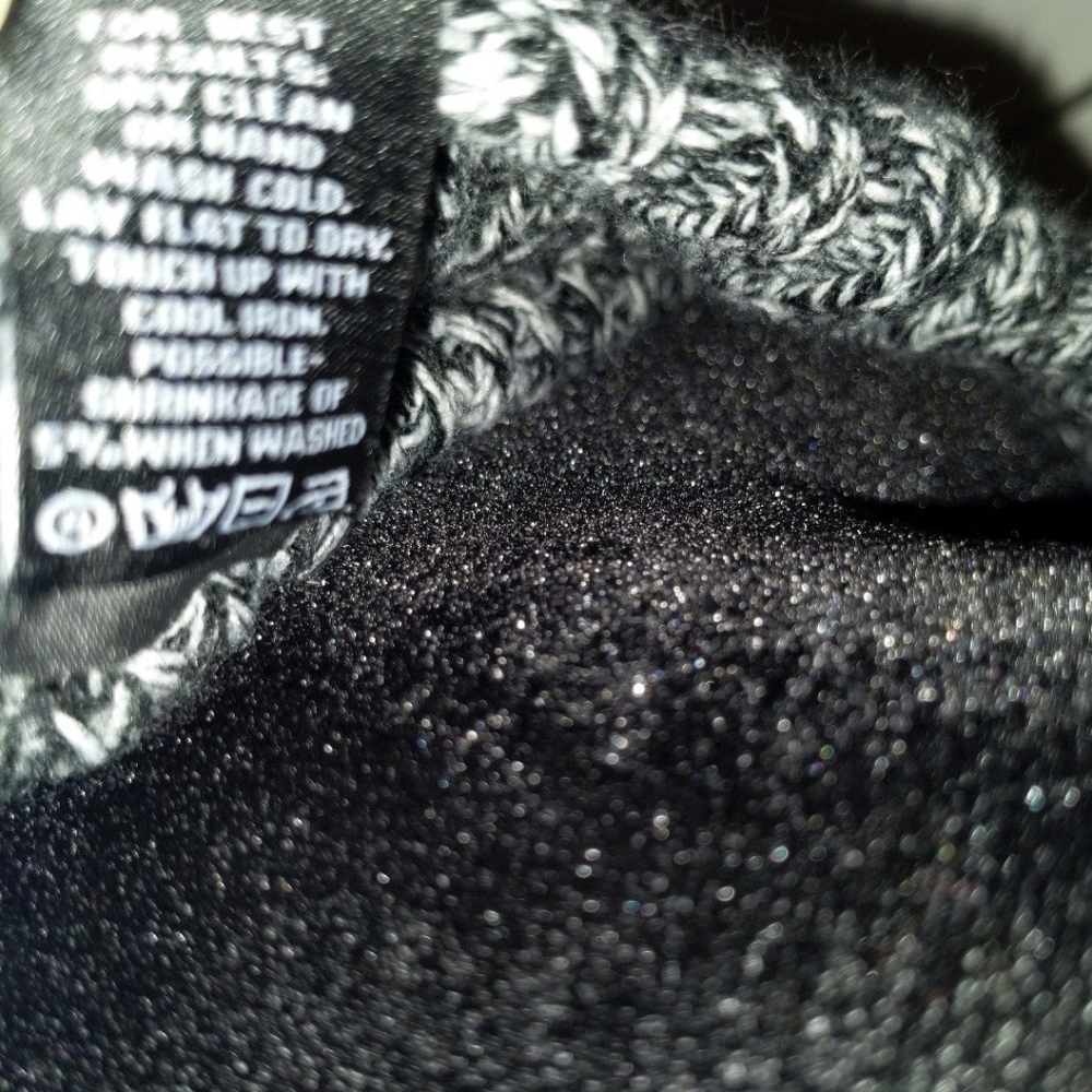 Karen Kane High Low Designed Black & White Tweed Sweater NWT MSRP $118 - Picture 7 of 7
